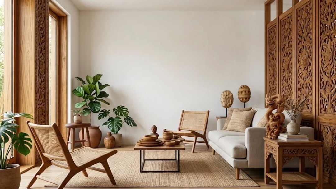 Teak Wood Home Decor: How to Style Balinese Handcrafted Pieces in a Modern Living Space